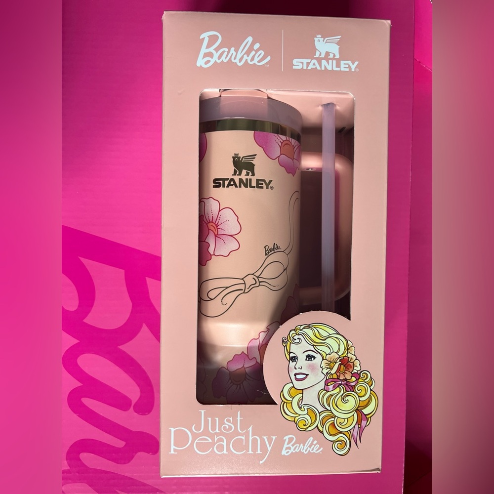 Stanley Peaches ‘N Cream Just Peachy Barbie 40oz Quencher Tumbler